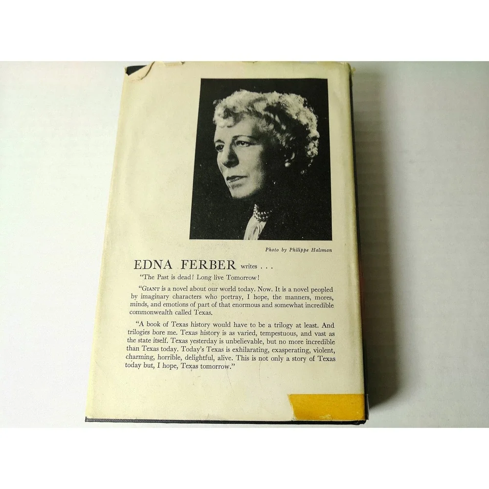 Giant Edna Ferber‎ 1952 Hardcover Book Doubleday BOMC Dust Jacket Vintage Texas